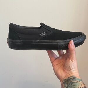 Vans Black Slip-On Sneakers